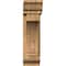Ekena Millwork Imperial Traditional Rough Sawn Bracket w/ Offset Brace, Western Red Cedar, 6"W x 18"D x 22"H BKT0604X18X22IMP01RWR - alternate 3